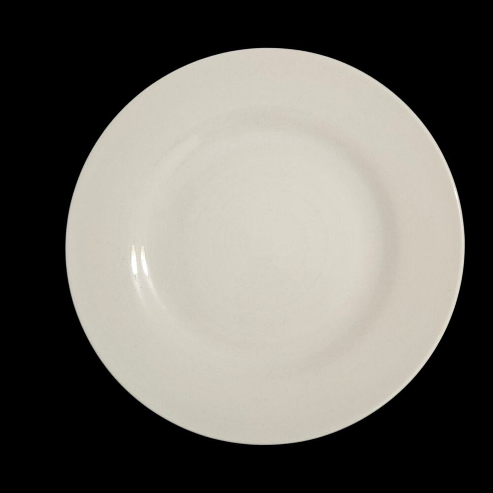 Tabletops Gallery Bread Plates Set of 4 White Speckled Stoneware Modern
